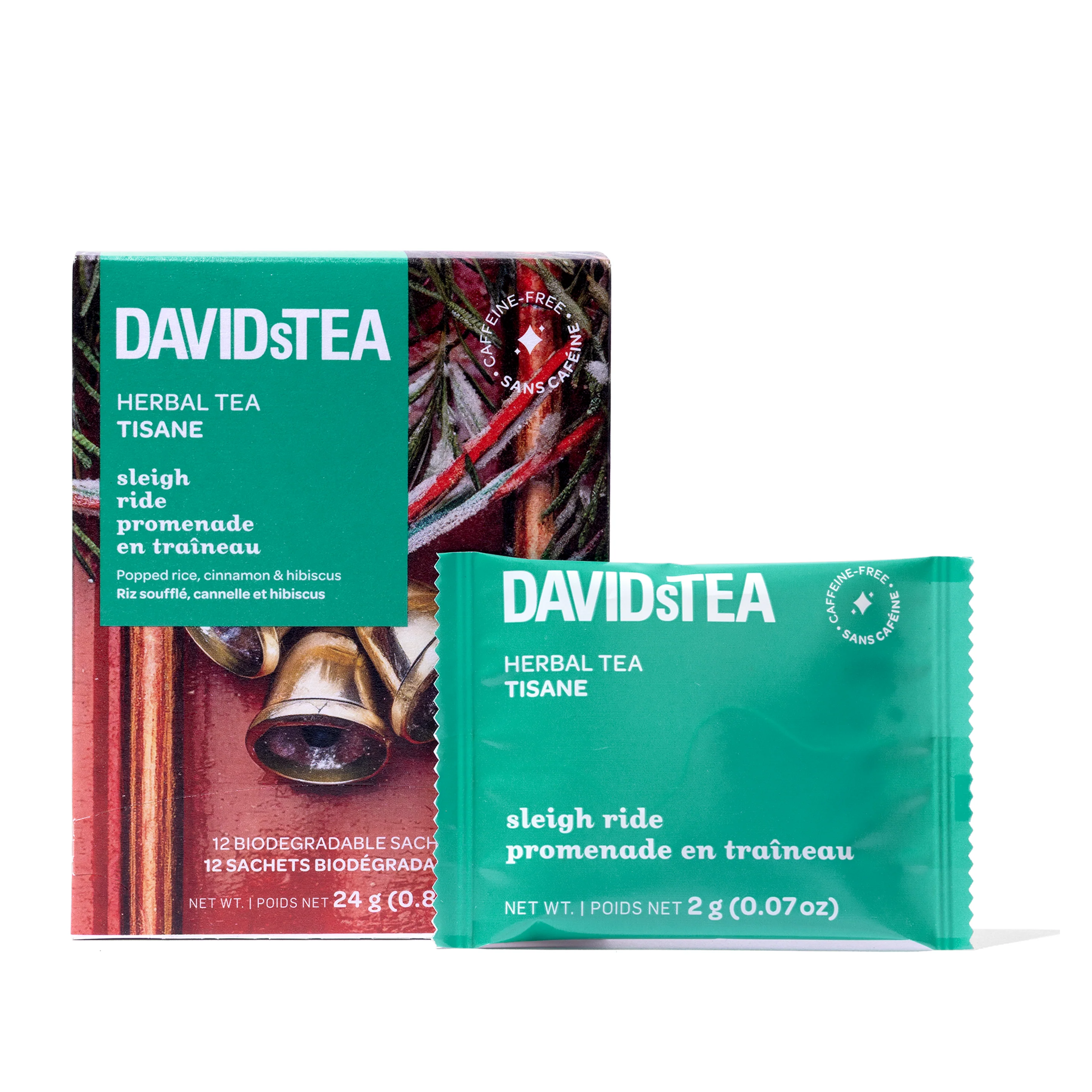 DAVIDsTEA Sleigh Ride Tea Pack of 12 Sachets — SKU SB-FB6799-8713A66BD851BE