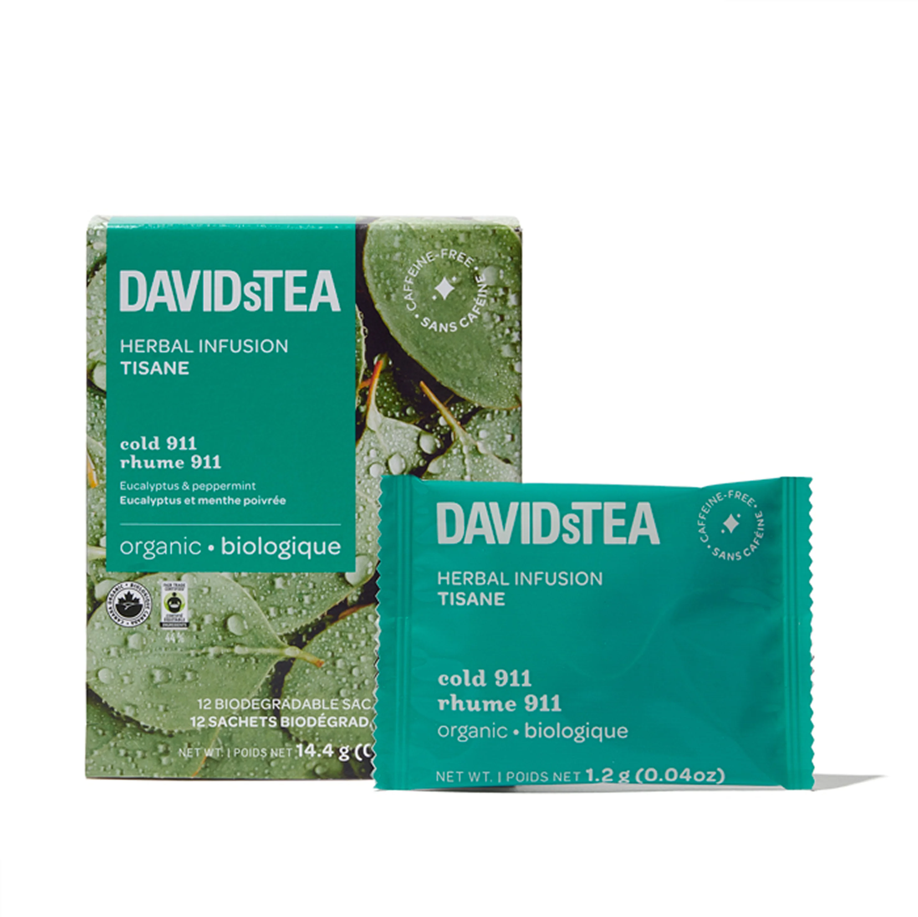 DAVIDsTEA Organic Cold 911 Tea Pack of 12 Sachets — SKU SB-FB6799-0502B08E0816A0 - Image 2