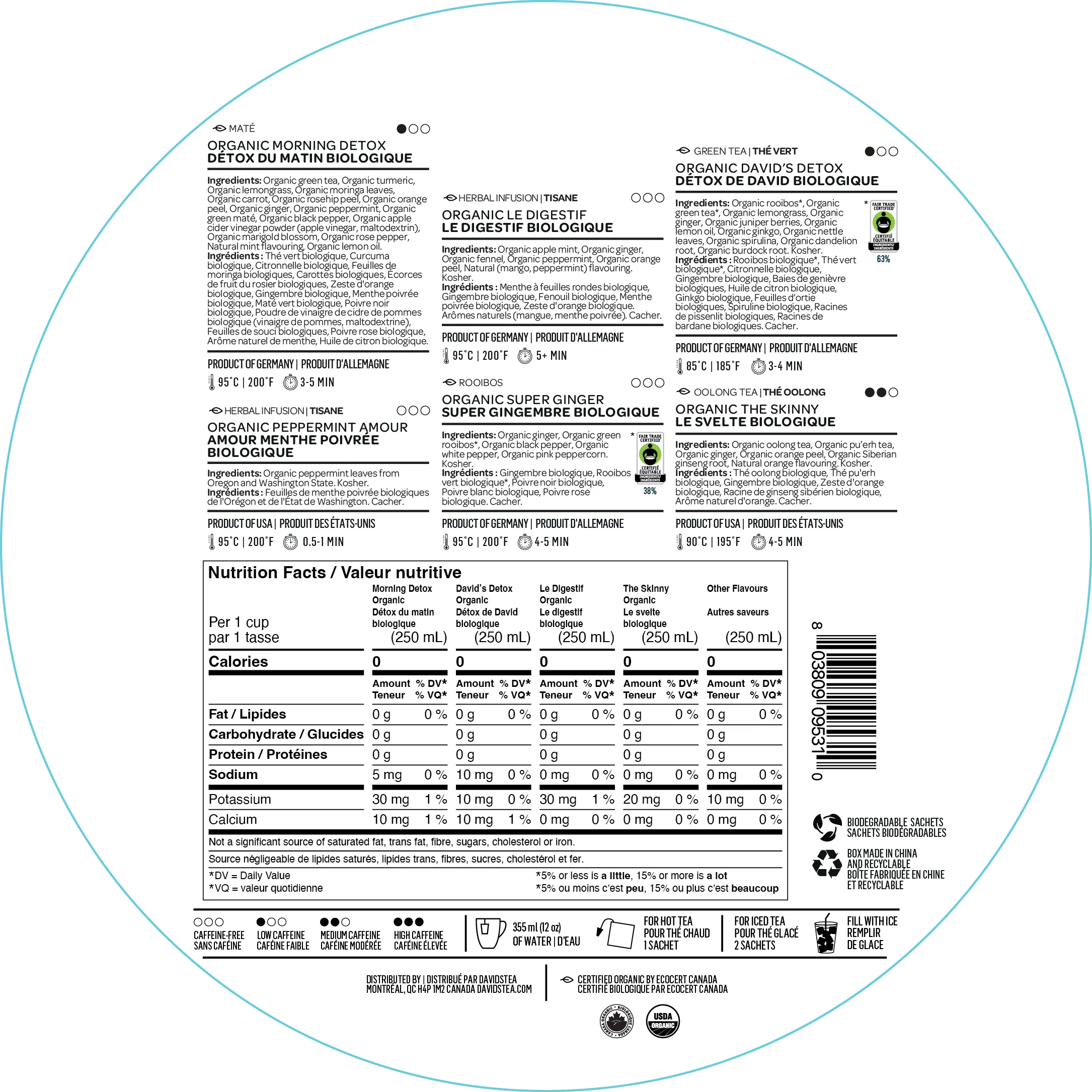 DAVIDsTEA Detox Teas Sachet Tea Wheel - Image 4