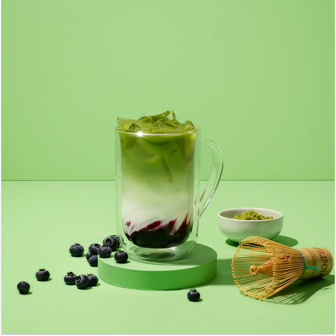 DAVIDsTEA Organic Blueberry Matcha Bag 250 g - Image 4
