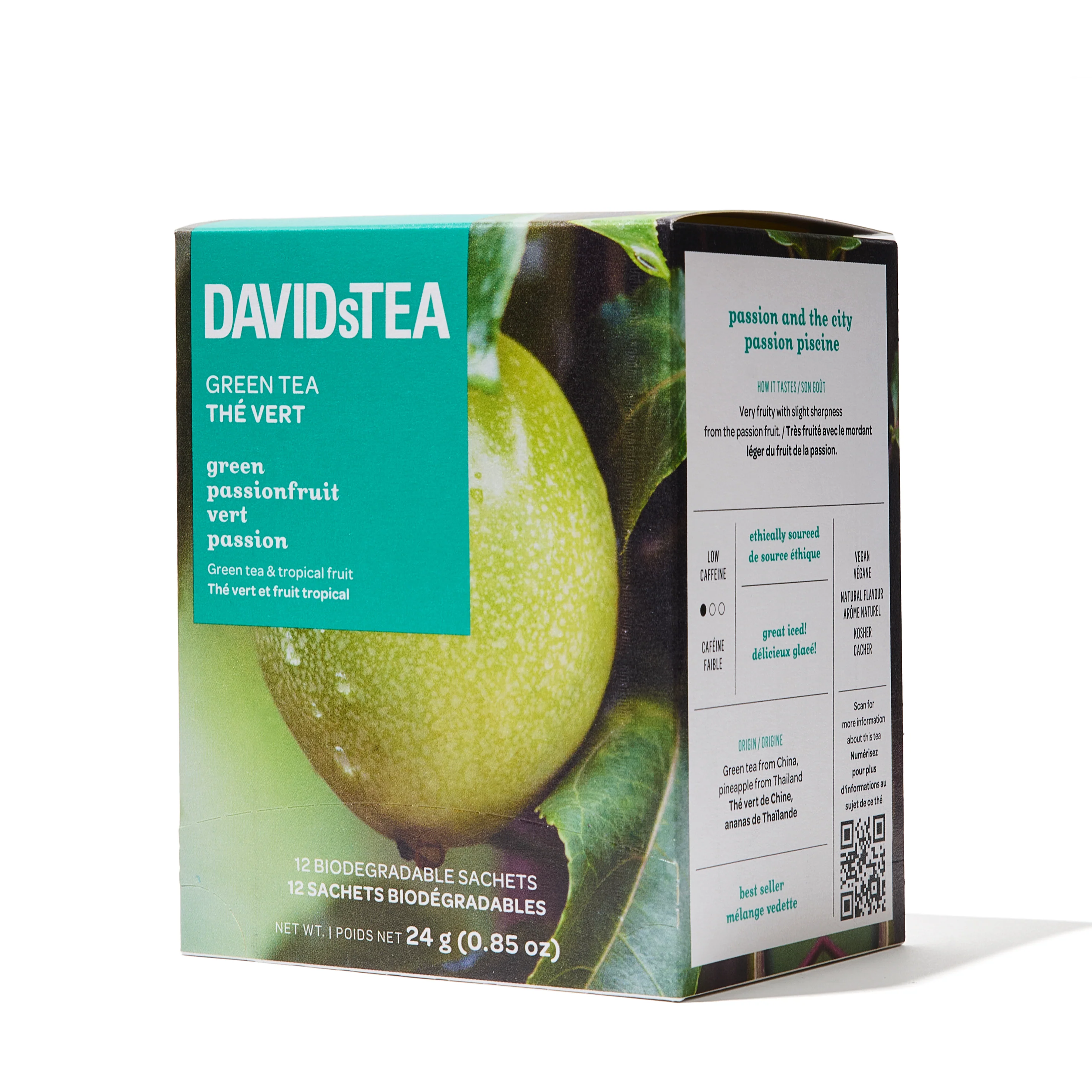 DAVIDsTEA Green Passionfruit Tea Pack of 12 Sachets — SKU SB-FB6799-EA37434A48018C - Image 2