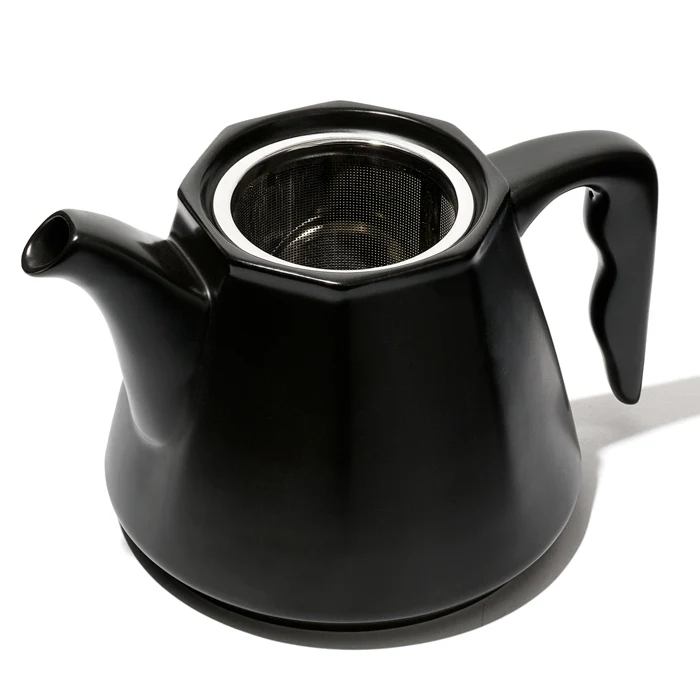 DAVIDsTEA Black Camellia Ceramic Teapot & Teacup Set - Image 5