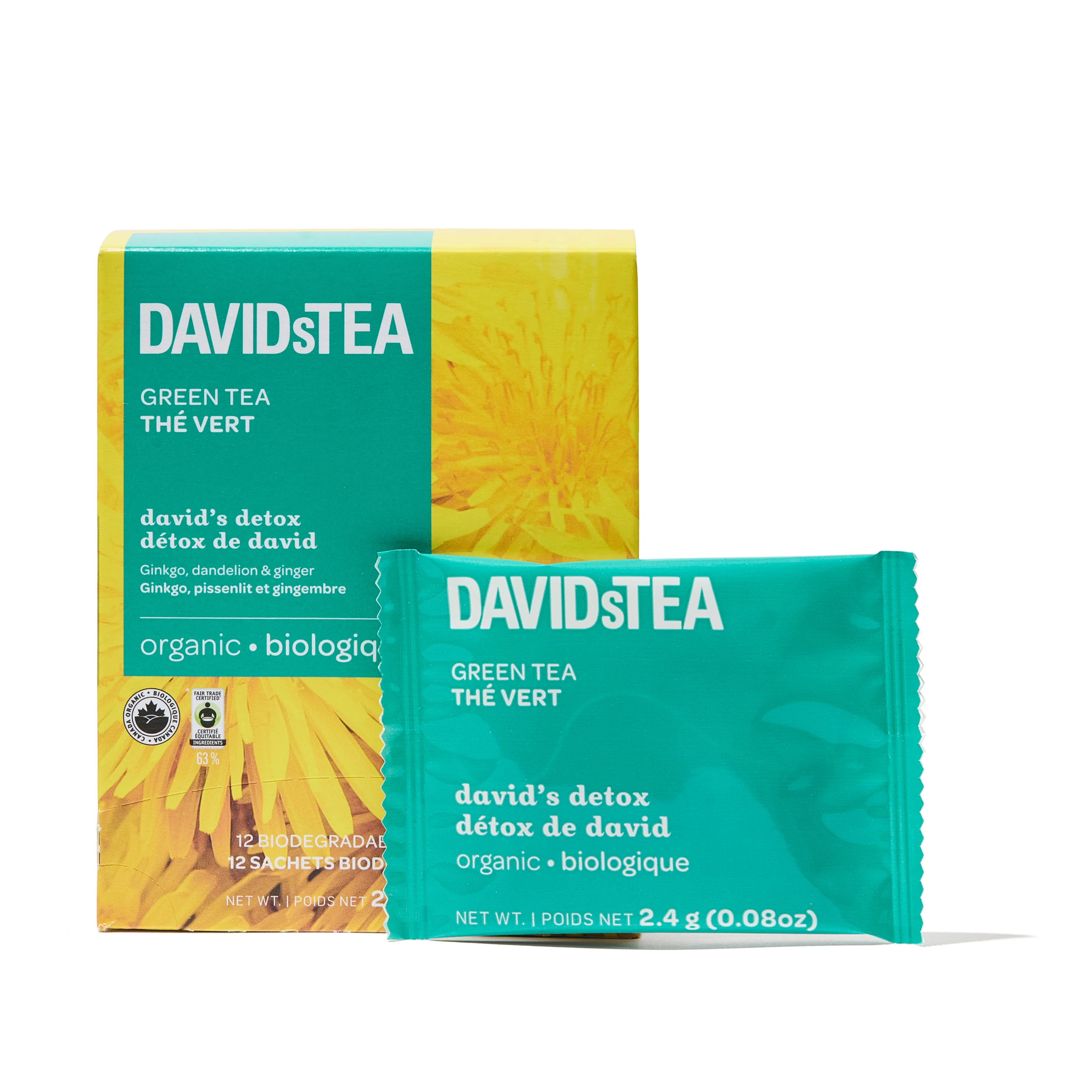 DAVIDsTEA Organic David's Detox Tea Pack of 12 Sachets — SKU SB-FB6799-C848143DB22D86 - Image 2