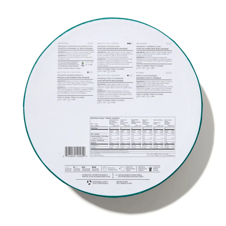 DAVIDsTEA Chai Teas Sachet Tea Wheel - Image 4