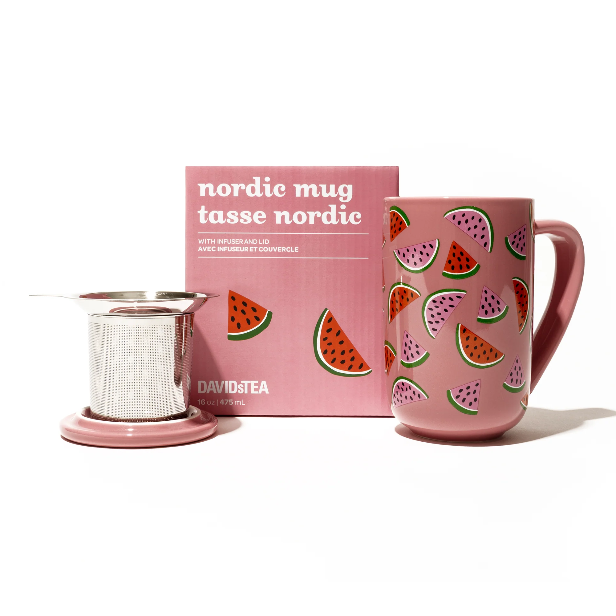 DAVIDsTEA Pink Watermelon Nordic Mug — SKU SB-FB6799-B844D0465EE497