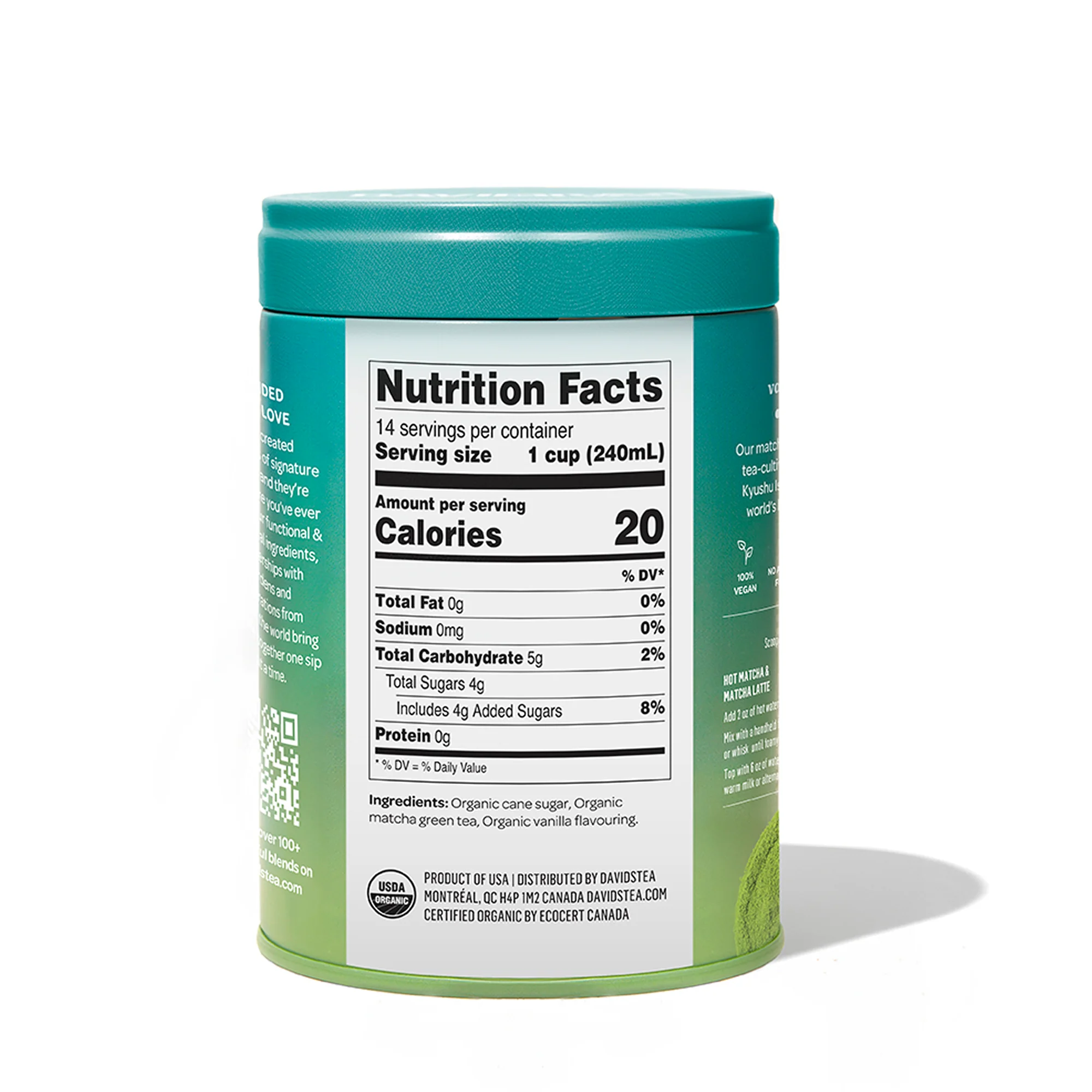 DAVIDsTEA Organic Vanilla Matcha Tea Tin — SKU SB-FB6799-C1F88F38EF1CA6 - Image 3