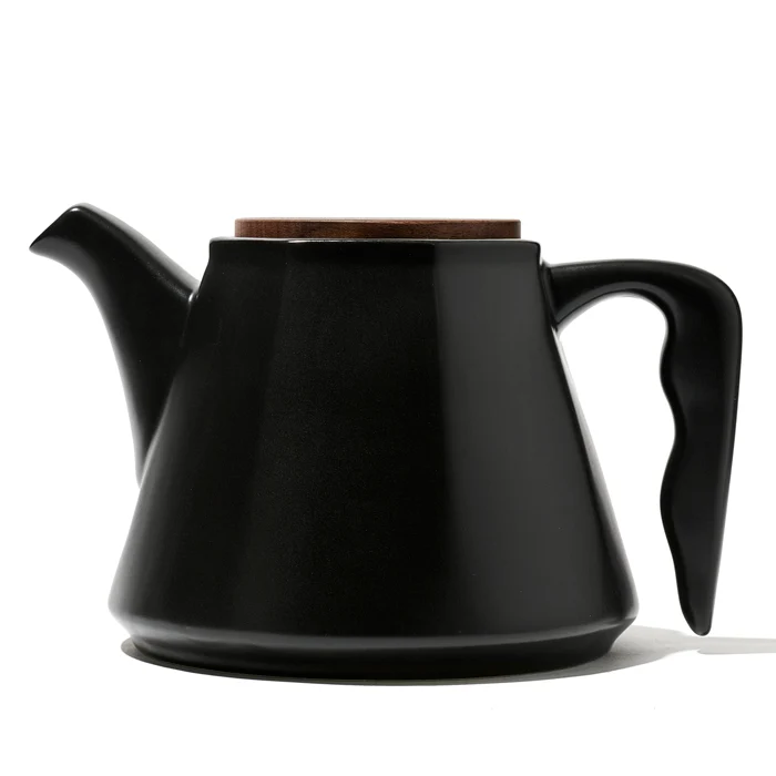 DAVIDsTEA Black Camellia Ceramic Teapot & Teacup Set - Image 2