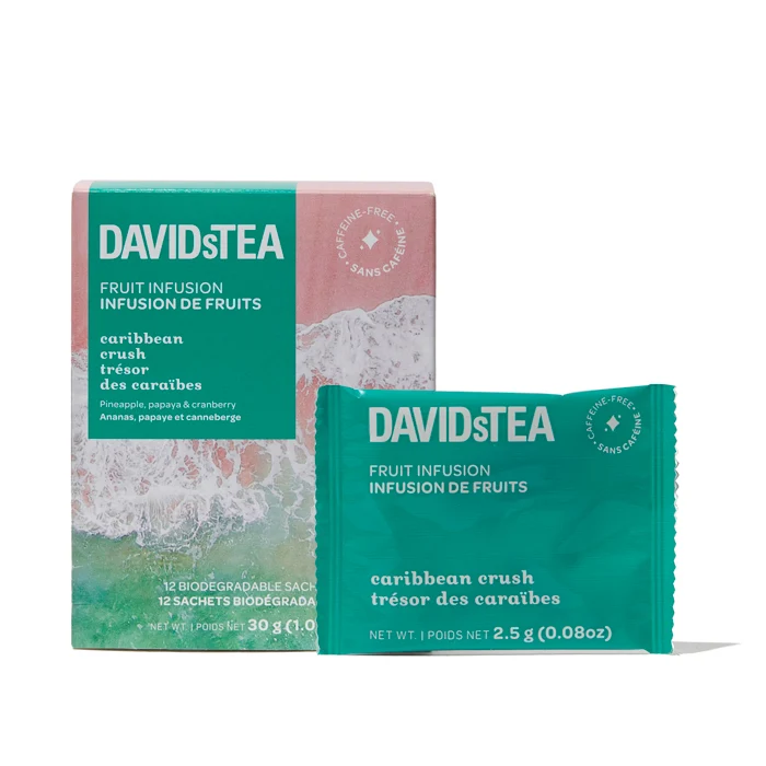 DAVIDsTEA Caribbean Crush Tea Pack of 12 Sachets — SKU SB-FB6799-E9263868D9D1AC - Image 2