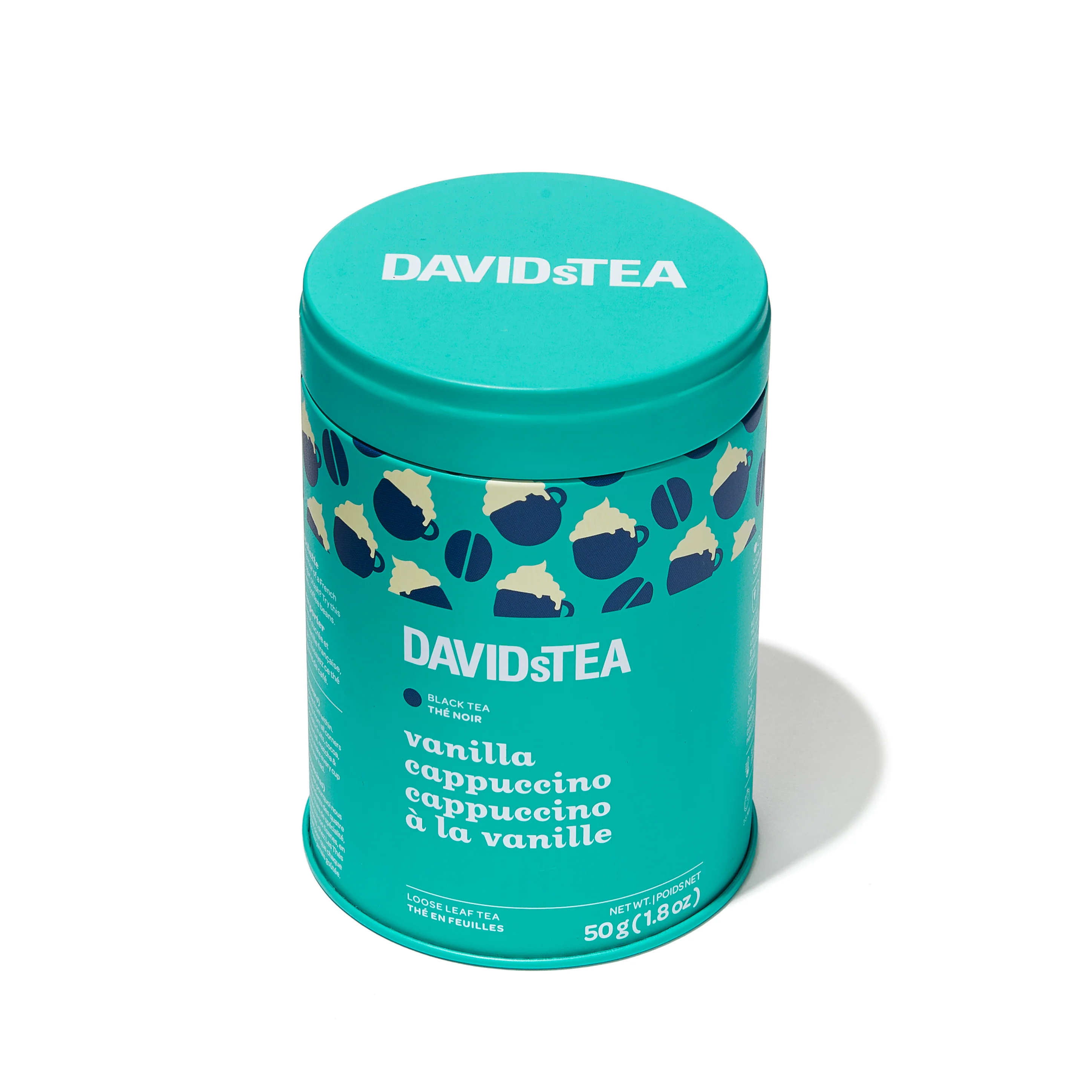 DAVIDsTEA Vanilla Cappuccino Tea Printed Tin - Image 2