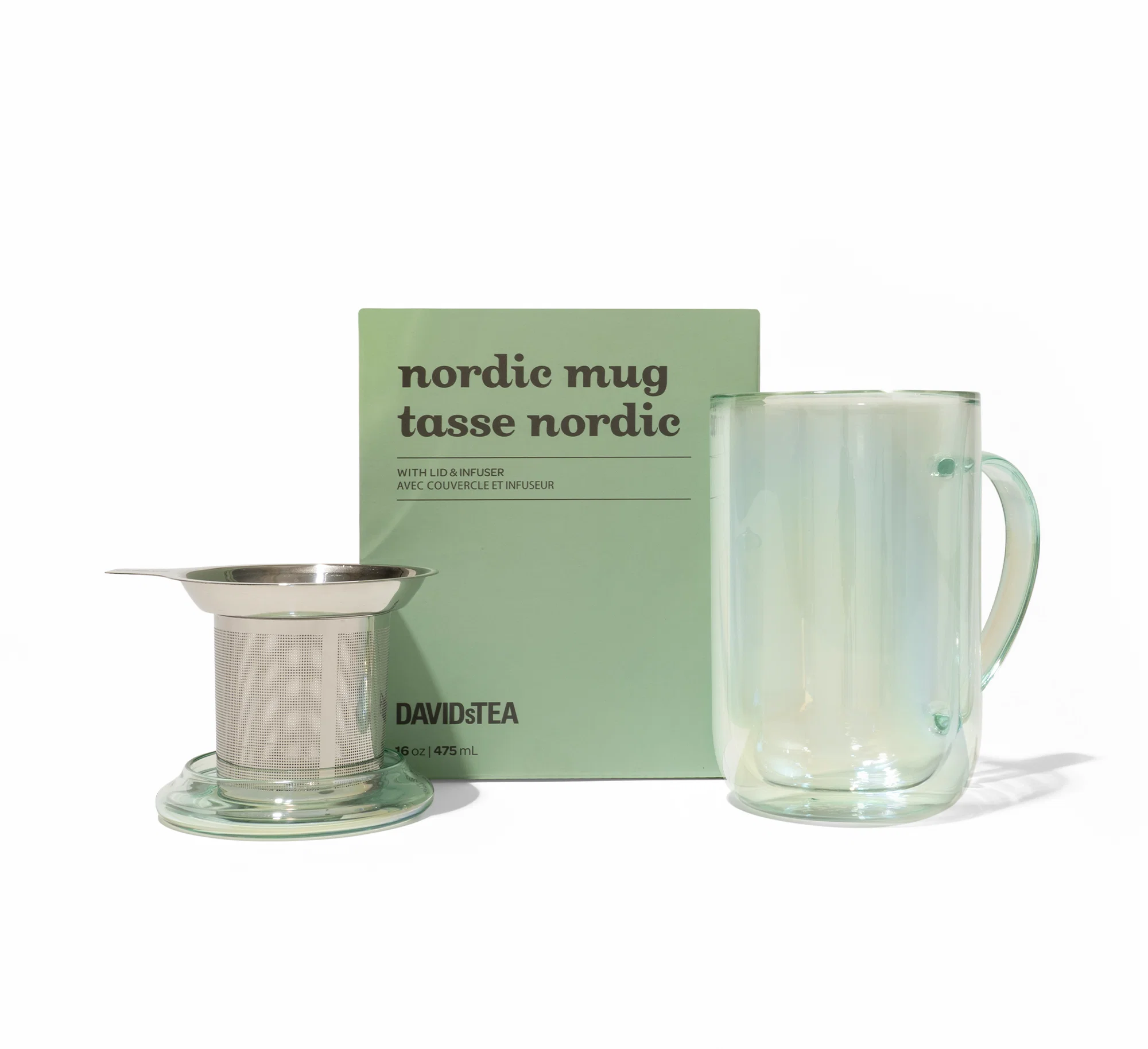 DAVIDsTEA Iridescent Green Double Walled Nordic Mug — SKU SB-FB6799-0E10A2EF6ADB81