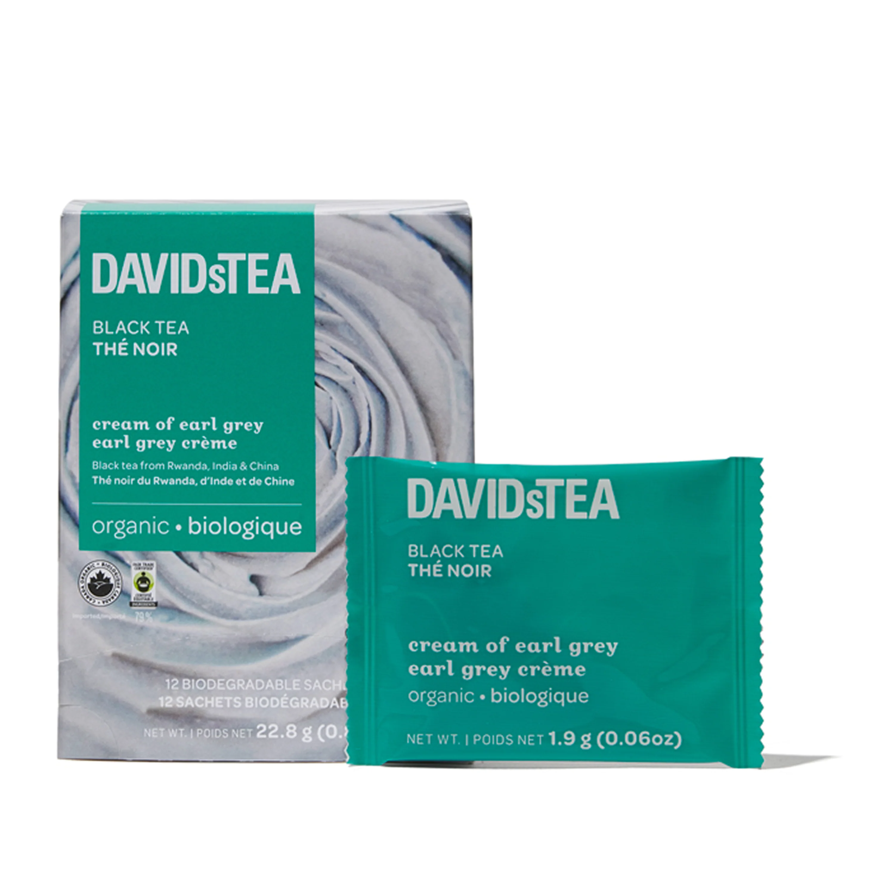 DAVIDsTEA Organic Cream of Earl Grey Tea Pack of 12 Sachets — SKU SB-FB6799-6C834CFD169143